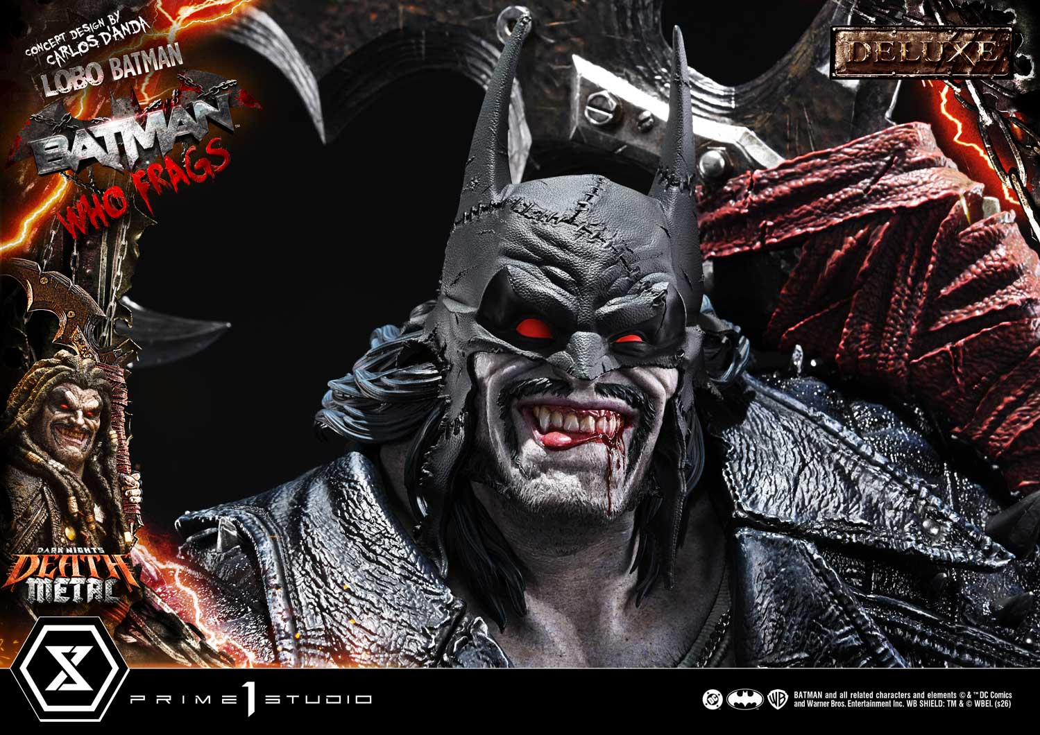 Museum Masterline Dark Nights: Death Metal (Comics) Lobo Batman: Batman Who Frags (Concept Design by Carlos DโAnda) Deluxe Version - Prime1Studio - Image 10
