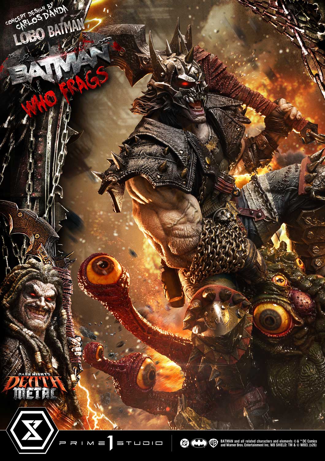 Museum Masterline Dark Nights: Death Metal (Comics) Lobo Batman: Batman Who Frags (Concept Design by Carlos DโAnda) Deluxe Version - Prime1Studio