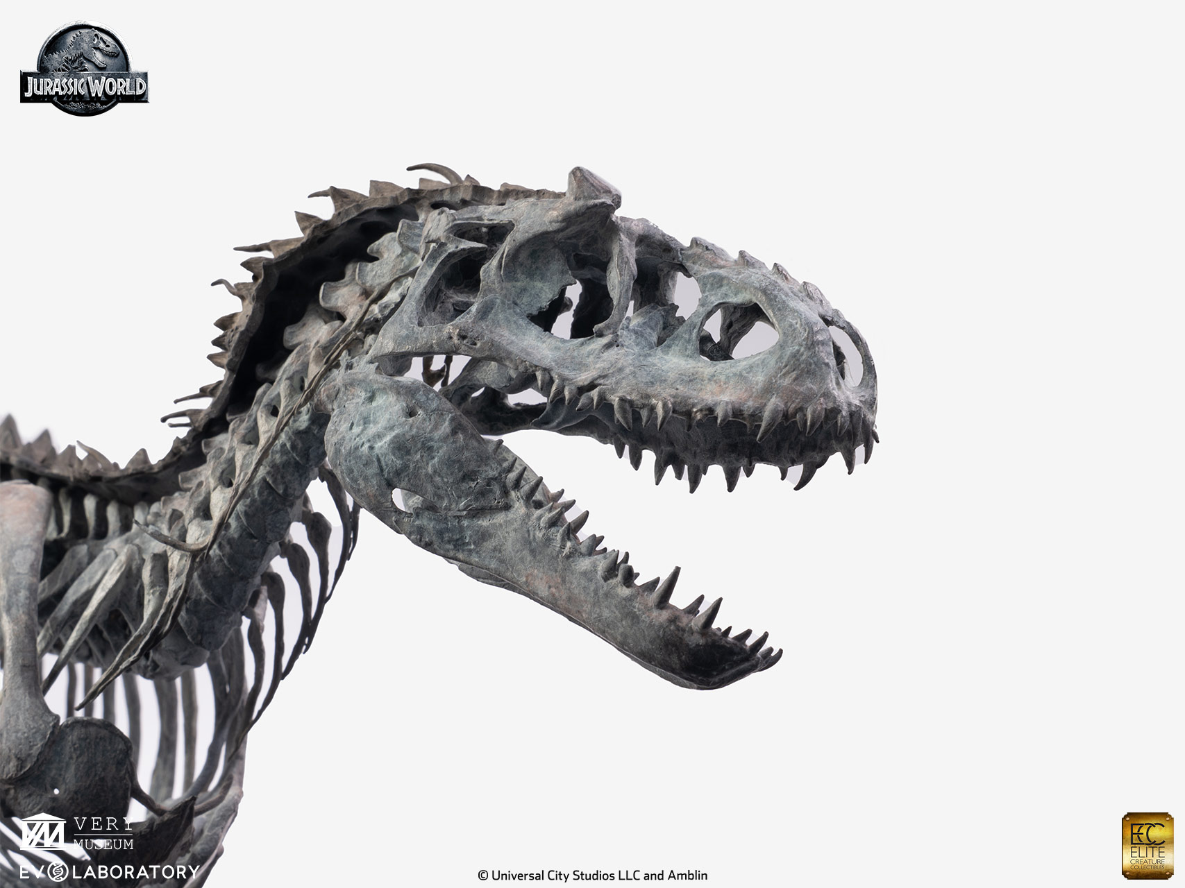 ELITE CREATURE COLLECTIBLES PRESENTS: Jurassic World – Indominus Rex Skeleton Bronze 1/24 Scale - Image 7