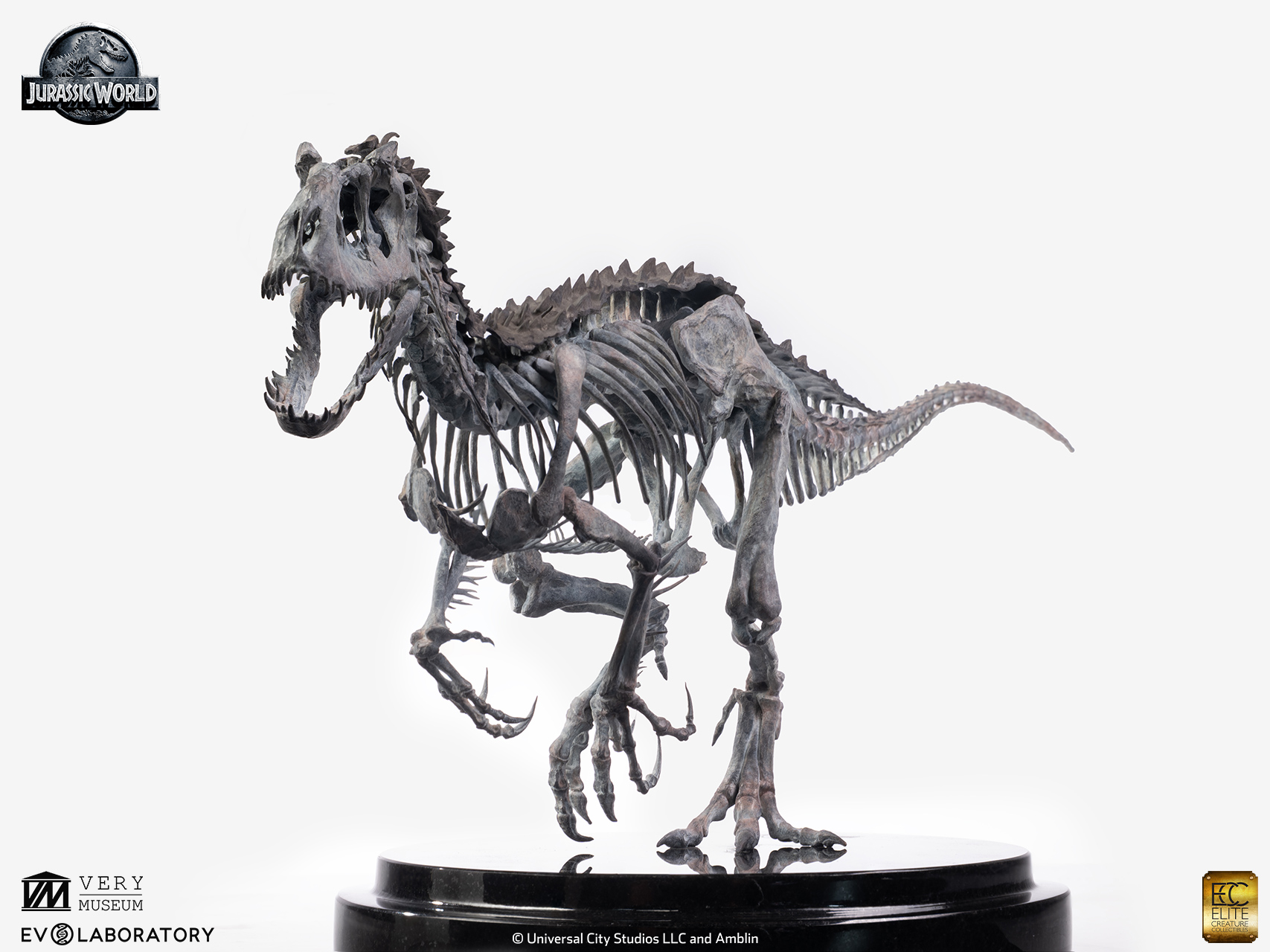 ELITE CREATURE COLLECTIBLES PRESENTS: Jurassic World – Indominus Rex Skeleton Bronze 1/24 Scale - Image 4