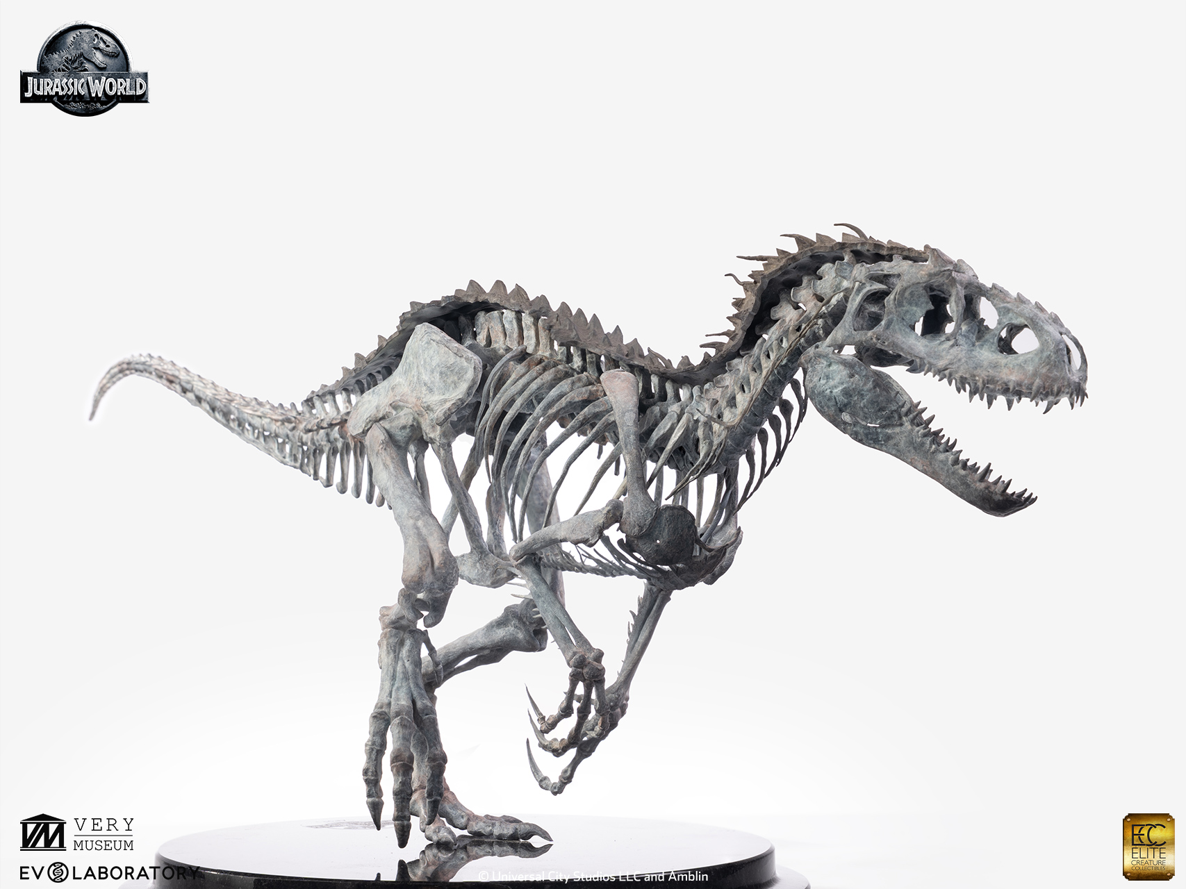 ELITE CREATURE COLLECTIBLES PRESENTS: Jurassic World – Indominus Rex Skeleton Bronze 1/24 Scale - Image 3