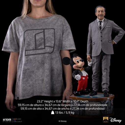 Statue Walt Disney & Mickey Mouse - Disney Classics - Legacy Replica 1/4 Iron Studios - Image 2
