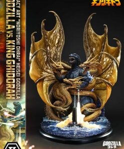 Alternative view of Legacy Art ‘’Noriyoshi Ohrai” Heisei Godzilla vs King Ghidorah Bonus Version - Prime1Studio