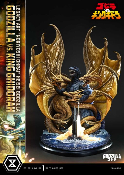 Legacy Art ‘’Noriyoshi Ohrai” Heisei Godzilla vs King Ghidorah Bonus Version - Prime1Studio - Image 2