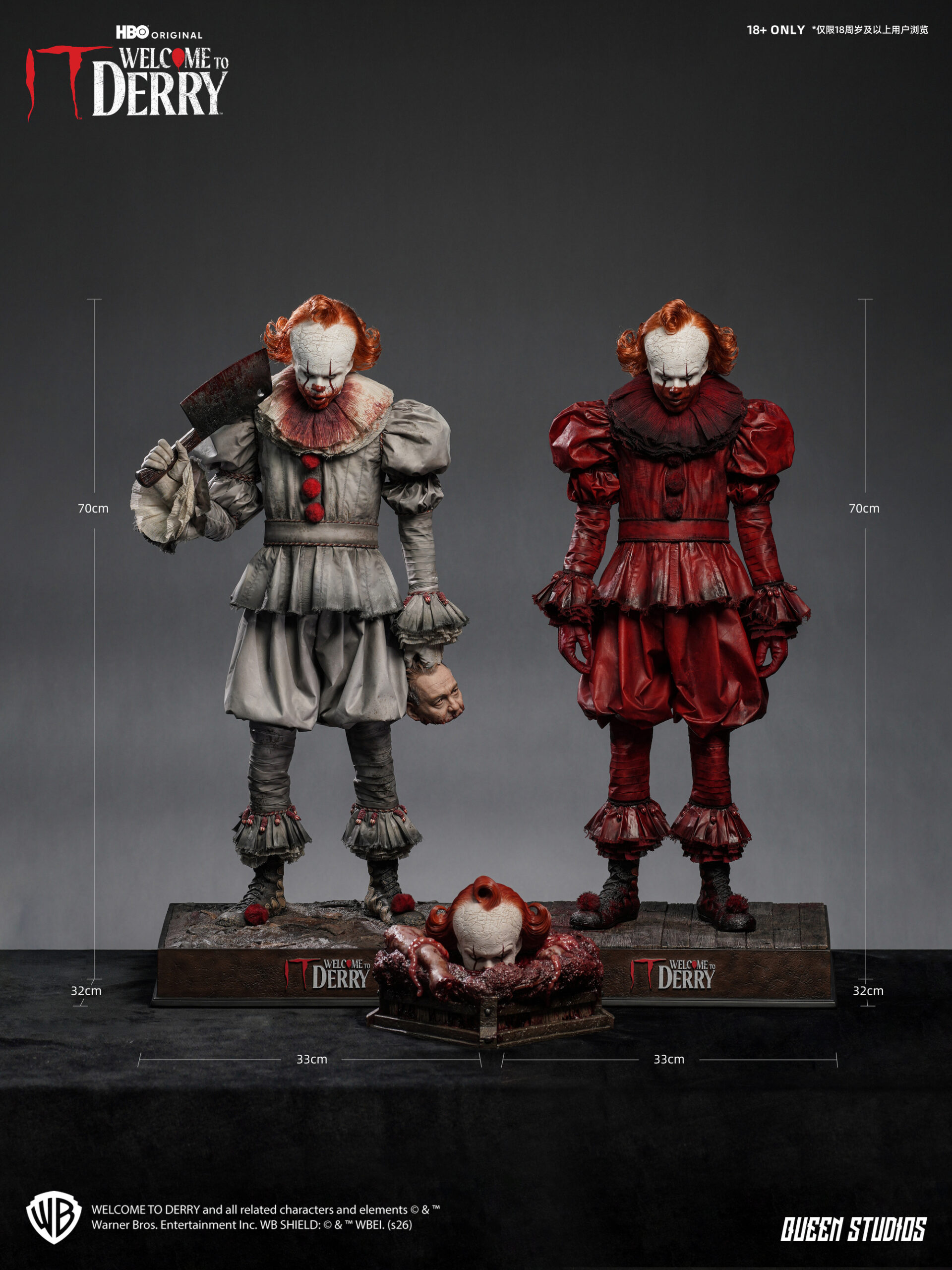 Queen Studios - IT: Welcome to Derry Season 1 - Pennywise 1/3 Scale Statue Premium Edition
