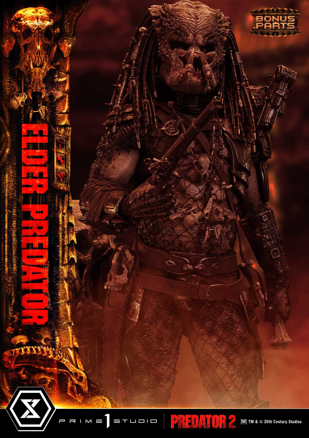Museum Masterline Predator 2 (Film) Elder Predator Deluxe Bonus Version - Prime1Studio - Image 24