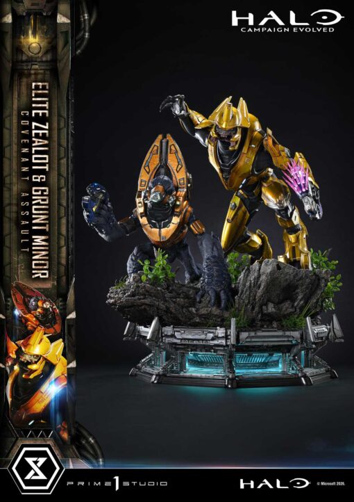 Ultimate Premium Masterline Halo: Campaign Evolved Elite Zealot & Grunt Minor: Covenant Bonus Version - Image 18
