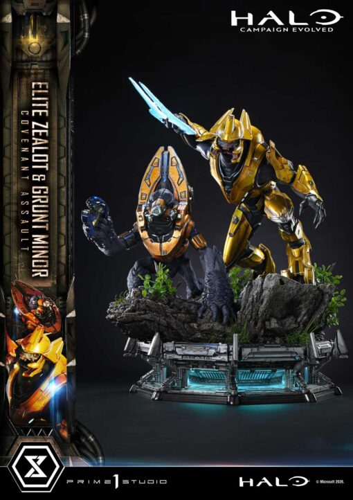 Ultimate Premium Masterline Halo: Campaign Evolved Elite Zealot & Grunt Minor: Covenant Bonus Version - Image 16