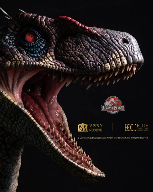 ELITE CREATURE COLLECTIBLES PRESENTS: Jurassic Park III – Male Alpha Velociraptor Bust - Image 18