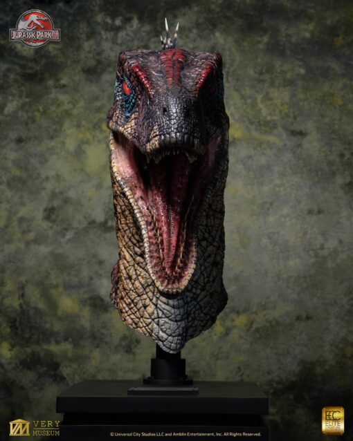 ELITE CREATURE COLLECTIBLES PRESENTS: Jurassic Park III – Male Alpha Velociraptor Bust - Image 8
