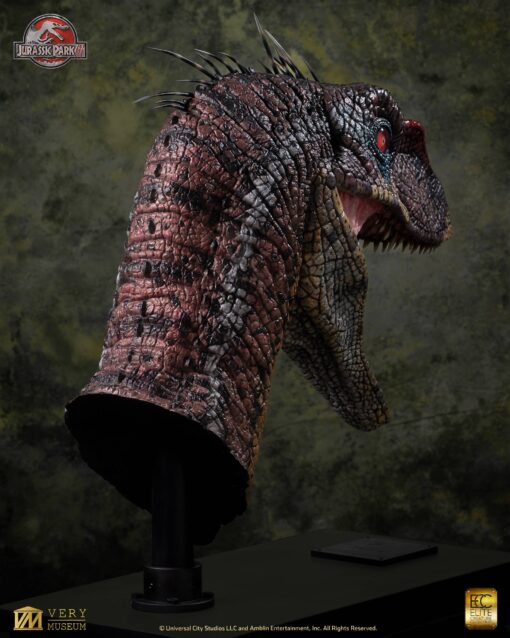 ELITE CREATURE COLLECTIBLES PRESENTS: Jurassic Park III – Male Alpha Velociraptor Bust - Image 5