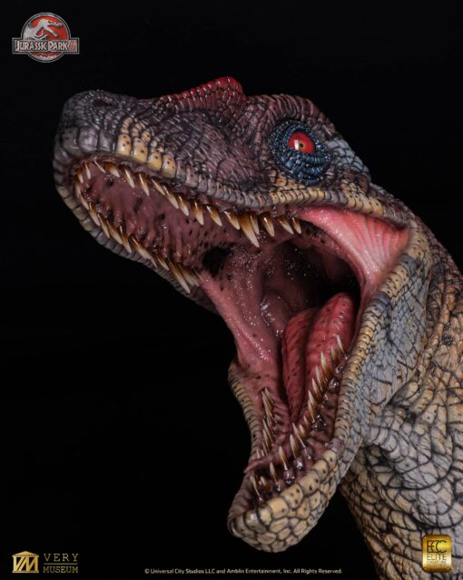 ELITE CREATURE COLLECTIBLES PRESENTS: Jurassic Park III – Male Alpha Velociraptor Bust - Image 2