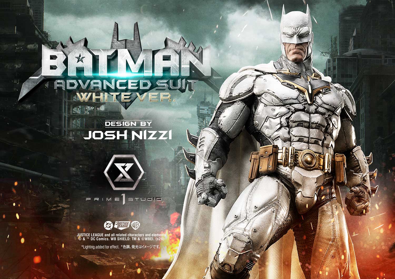 Ultimate Museum Masterline Justice League (Comics) Batman Advanced Suit White Version (Design By Josh Nizzi)