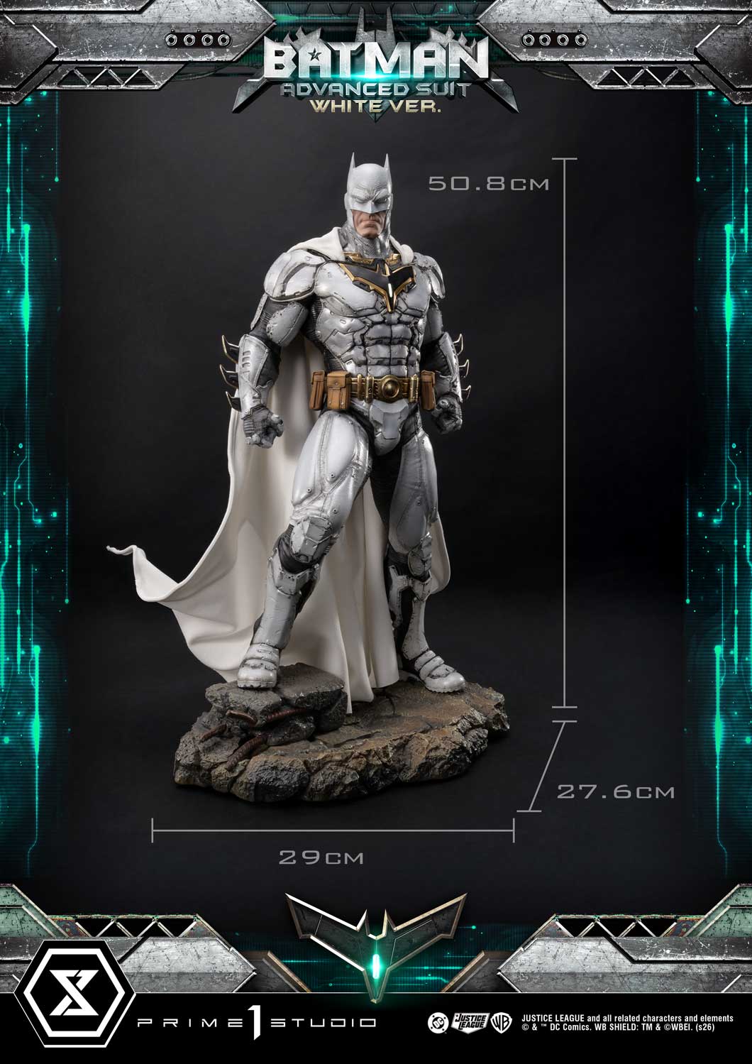Ultimate Museum Masterline Justice League (Comics) Batman Advanced Suit White Version (Design By Josh Nizzi) - Image 7