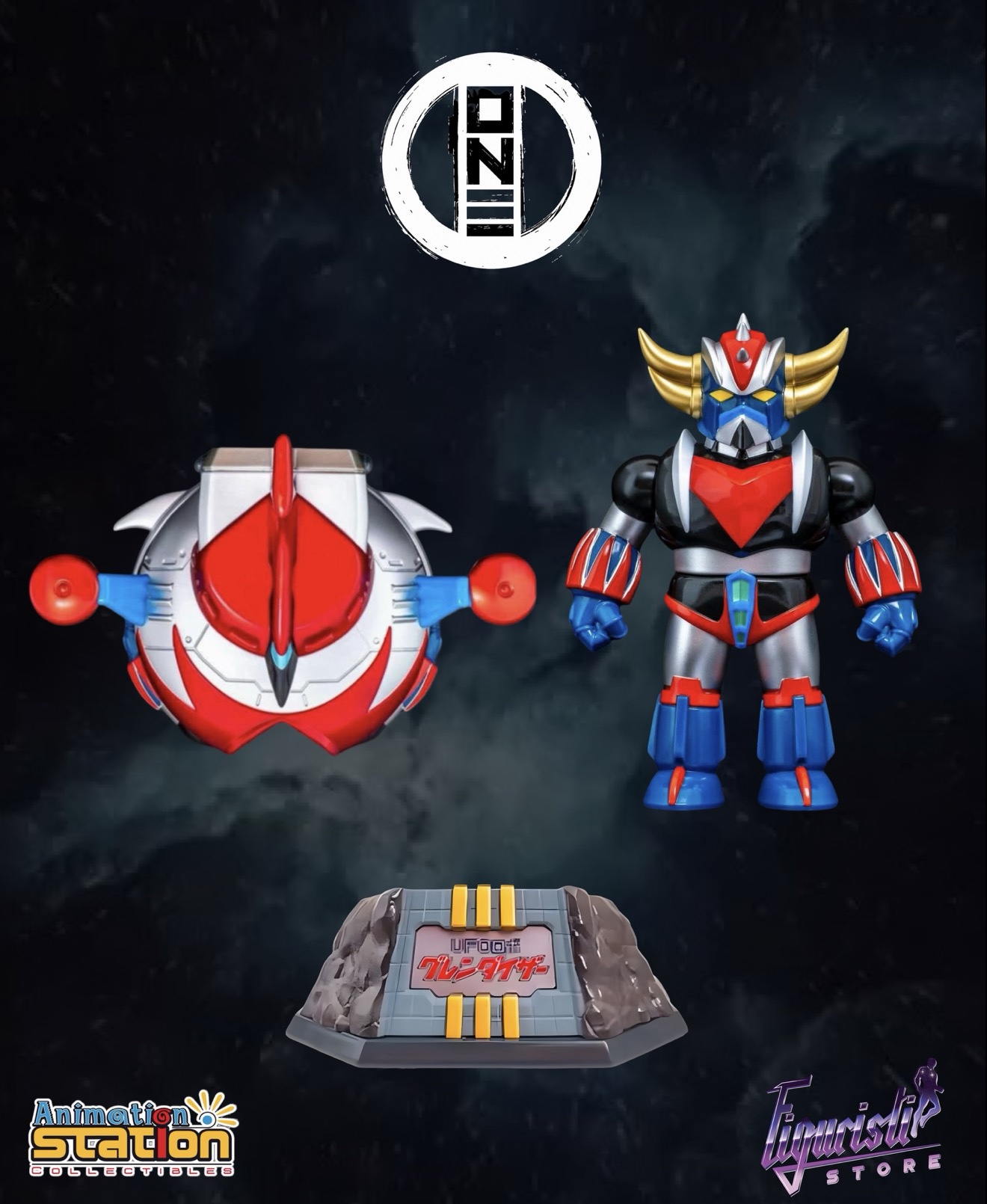 "UFO Robot Grendizer & Spazer" DX Sofubi SetGrendizerBy Kaiju One - Image 2